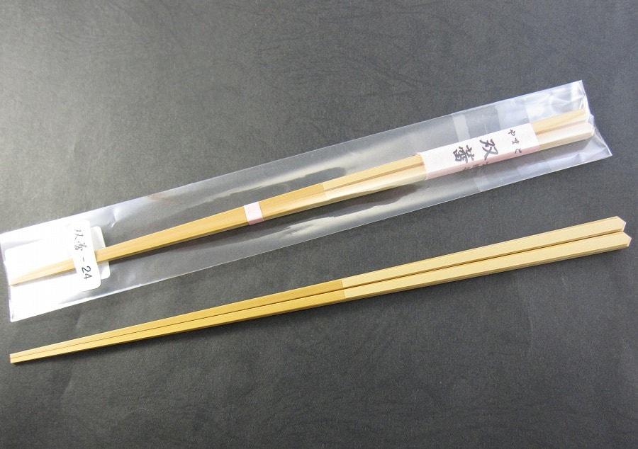 双蕾 箸 日本製 お箸 竹箸 細い 極細 四角い 角箸01